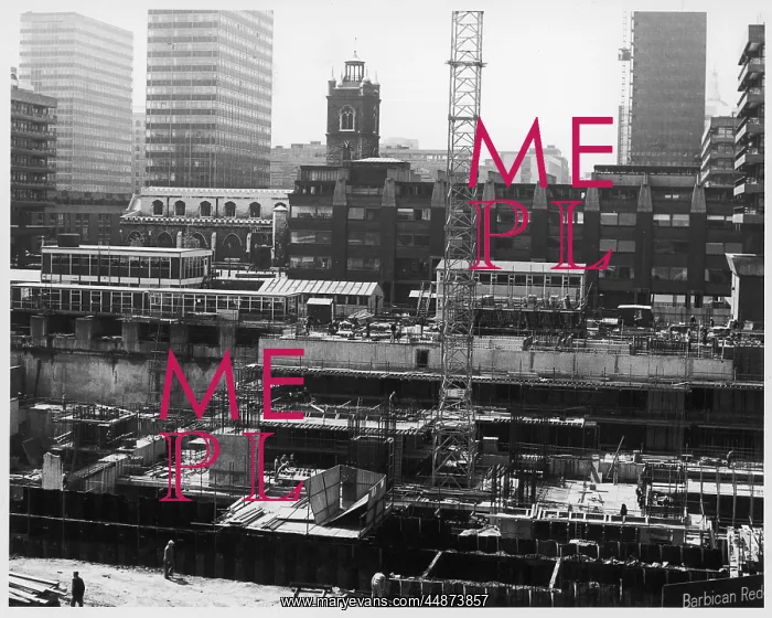 : BARBICAN BEING BUILT : BARBICAN BEING BUILT