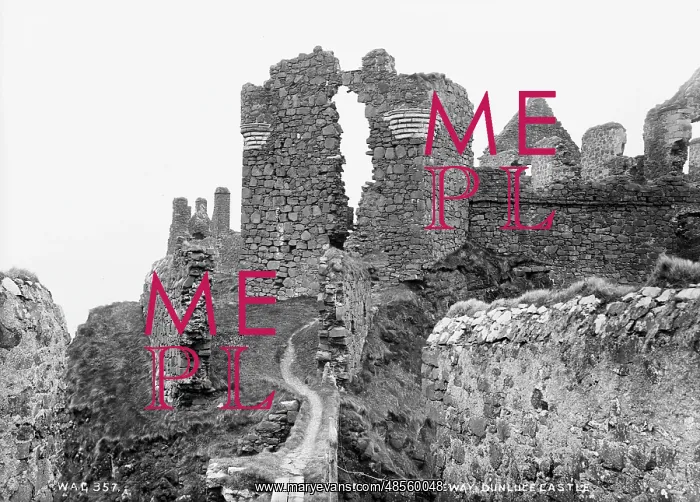 : Barbican and Causeway, Dunluce Castle : Barbican and Causeway, Dunluce Castle