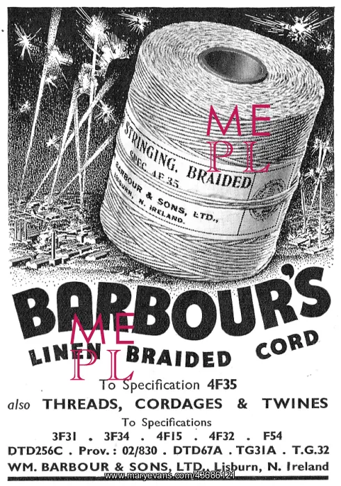 : Barbour Aircraft Linen Thread : Barbour Aircraft Linen Thread