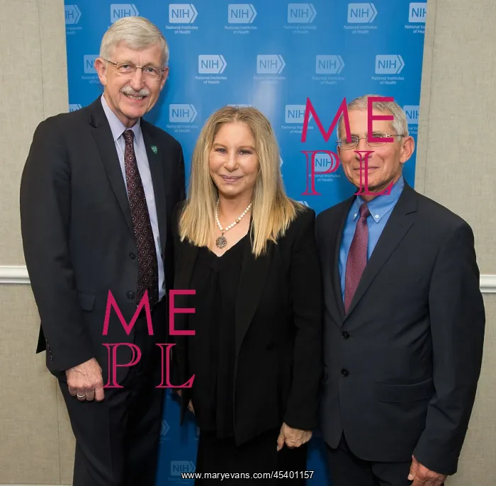 : Barbra Streisand with Francis Collins and Anthony : Barbra Streisand with Francis Collins and Anthony