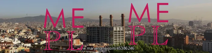: Barcelona rooftop panoramic view, Spain : Barcelona rooftop panoramic view, Spain