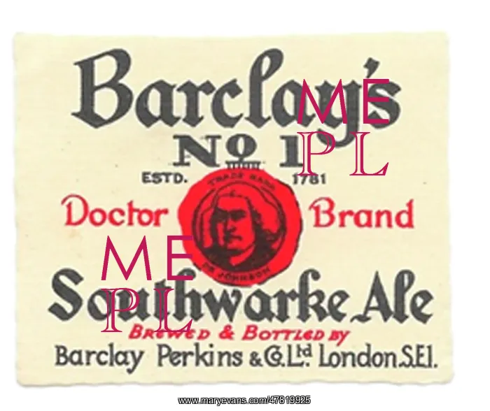  : Barclay No1 Southwarke Ale