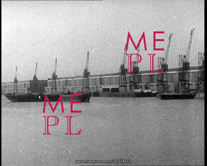 : Barges Sit in an Empty Dockyard : Barges Sit in an Empty Dockyard