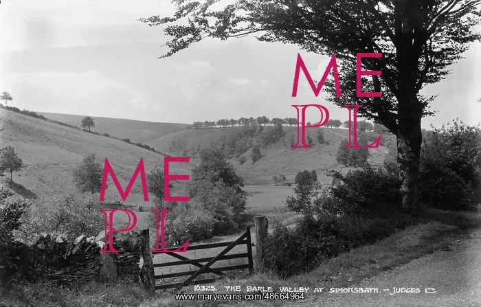 : The Barle Valley at Simonsbath : The Barle Valley at Simonsbath