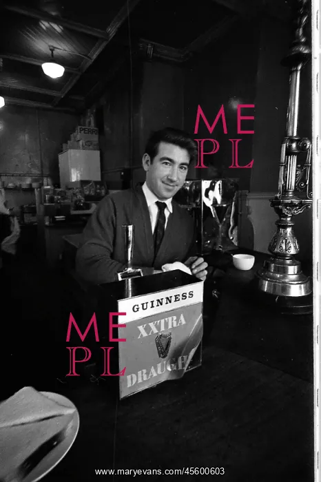  : Barman in a pub, Belfast, Northern Ireland