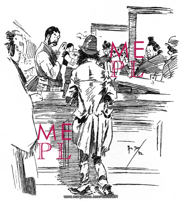 : Barman has a stern word with a disreputable customer : Barman has a stern word with a disreputable customer
