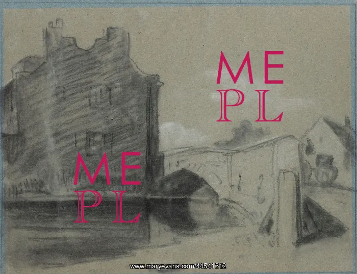 : Barnes Pool, Eton, with Baldwin's Bridge : Barnes Pool, Eton, with Baldwin's Bridge