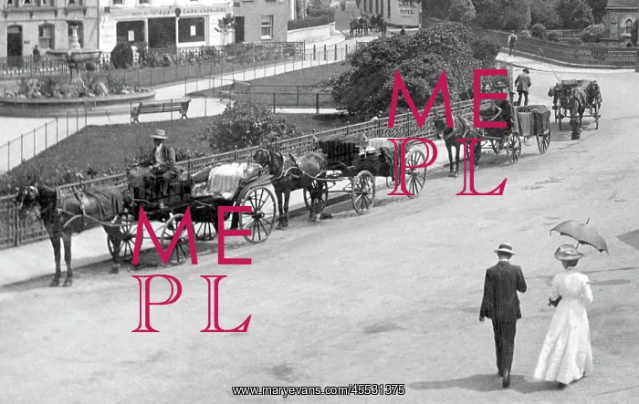  : Barnstaple, Horse Drawn Cabs 1912
