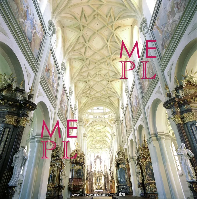 : Baroque vaults in the church of Kladruby : Baroque vaults in the church of Kladruby