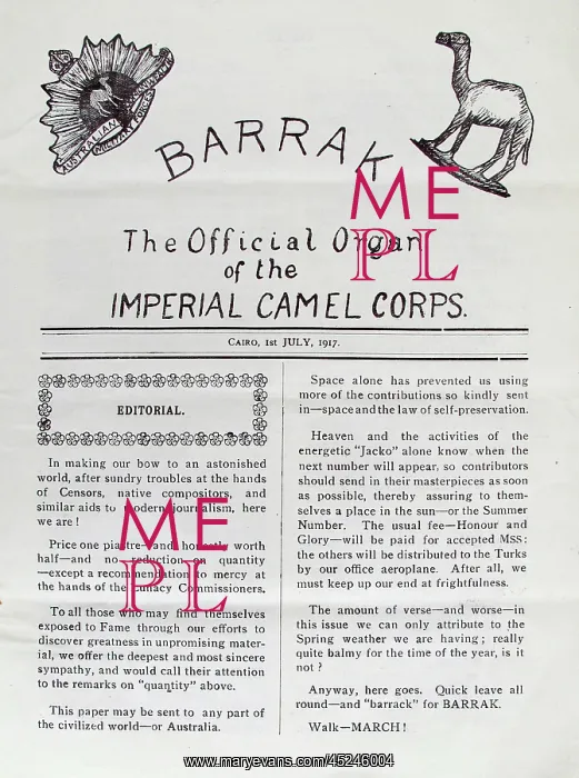 : Barrak - The Camel Corps Review : Barrak - The Camel Corps Review