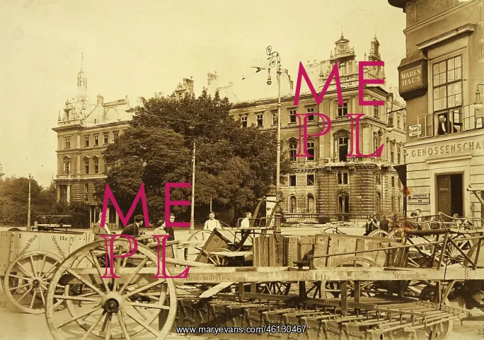 : Barricades on the Lerchenfelderstrasse in : Barricades on the Lerchenfelderstrasse in