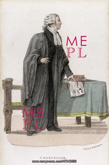 : BARRISTER IN COURT 1828 : BARRISTER IN COURT 1828