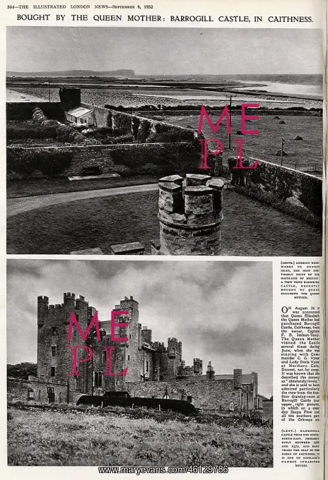 : Barrogill Castle (the Castle of Mey), 1952 : Barrogill Castle (the Castle of Mey), 1952