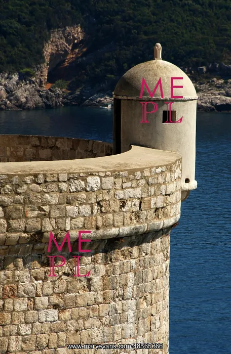 : Bartizan in the wall of Dubrovnik. Croatia : Bartizan in the wall of Dubrovnik. Croatia