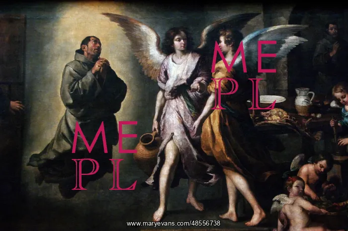 : Bartolome Esteban Murillo, The Angels Kitchen : Bartolome Esteban Murillo, The Angels Kitchen