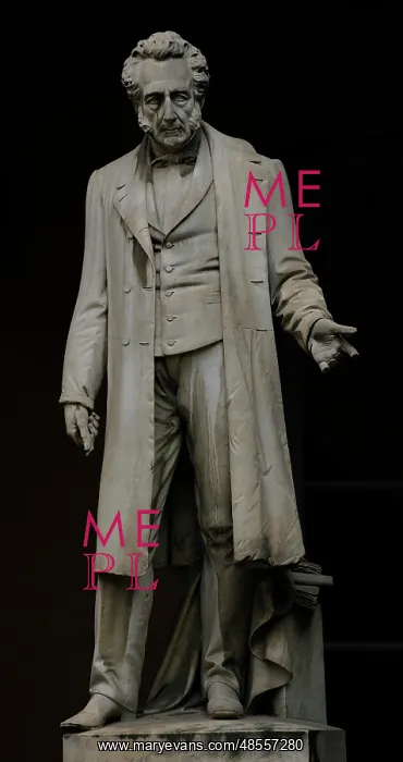 : Bartolomeo Panizza (1785-1867). Italian anatomist. Statue. U : Bartolomeo Panizza (1785-1867). Italian anatomist. Statue. U