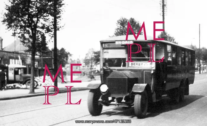  : Bartons Bus to Derby in 1928, on Derby Road, Nottingham