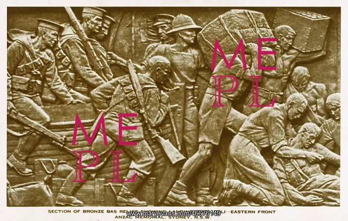 : Bas relief from the Anzac Memorial - Sydney, Australia : Bas relief from the Anzac Memorial - Sydney, Australia
