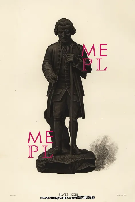 : Basalt portrait of Rousseau : Basalt portrait of Rousseau