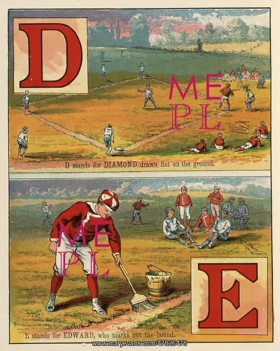 : Baseball ABC Book, circa 1885 : Baseball ABC Book, circa 1885