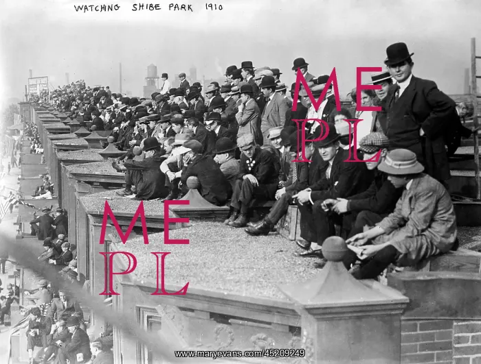 : Baseball. Crowds watching Shibe Park from ? : Baseball. Crowds watching Shibe Park from ?