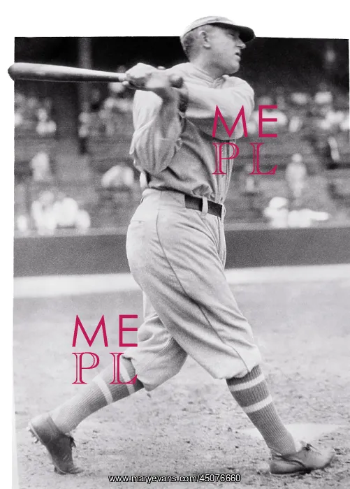 : Baseball Legend Ty Cobb at Bat Swinging : Baseball Legend Ty Cobb at Bat Swinging