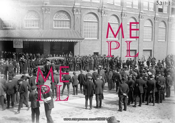: Baseball. Outside Ebbets Field, Brooklyn, ? : Baseball. Outside Ebbets Field, Brooklyn, ?