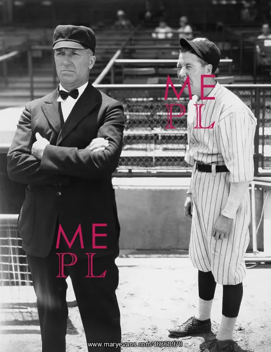 : Baseball player and umpire : Baseball player and umpire