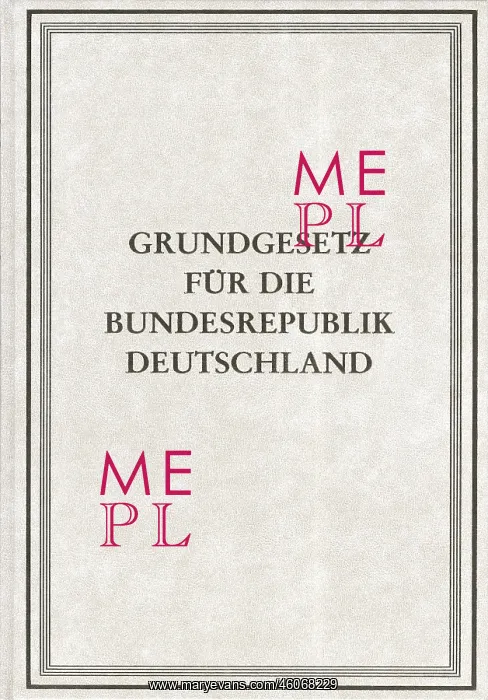 : Basic Law for the Federal Republic of Germany : Basic Law for the Federal Republic of Germany