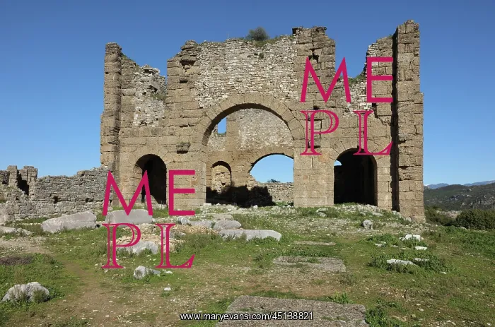: Basilica, Aspendos, Turkey : Basilica, Aspendos, Turkey