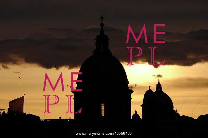  : Basilica of Carlo al Corso at sunset. Backlight. Rome