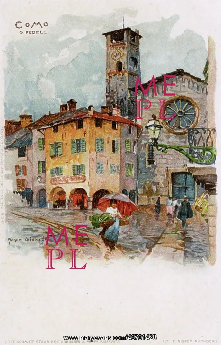 : The Basilica of San Fedele in Como, Italy : The Basilica of San Fedele in Como, Italy