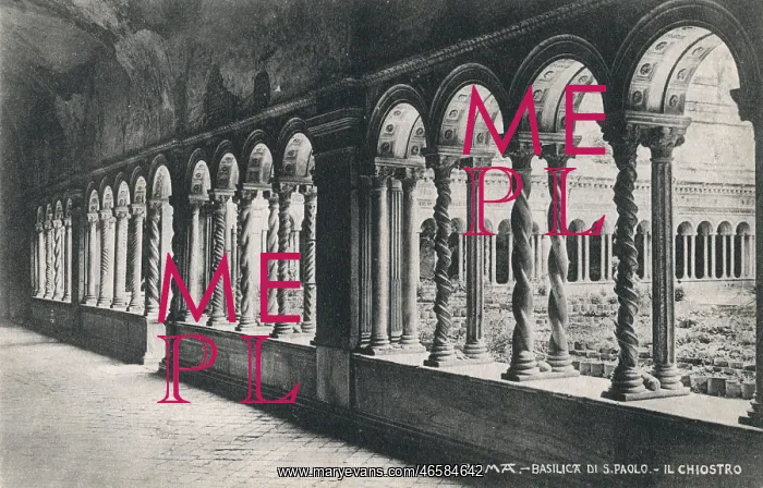  : The Basilica of St. Paul, Rome - The Cloisters
