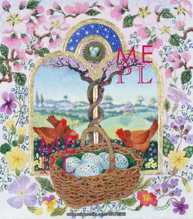 : Basket of Eggs in front of window, landscape : Basket of Eggs in front of window, landscape