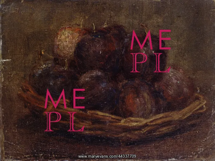 : A Basket of Plums, still life : A Basket of Plums, still life