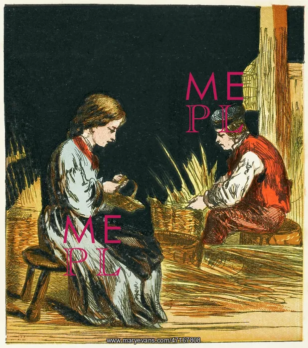 : Basket Weaving, 1867 : Basket Weaving, 1867