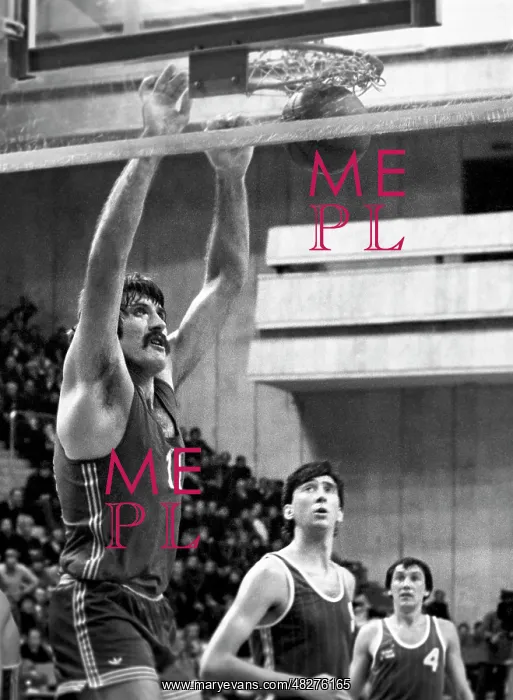 : Basketball player Vladimir Tkachenko, 1984 : Basketball player Vladimir Tkachenko, 1984