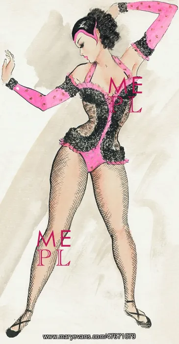 : Basque Vogue Pose - Murray's Cabaret Club costume design : Basque Vogue Pose - Murray's Cabaret Club costume design