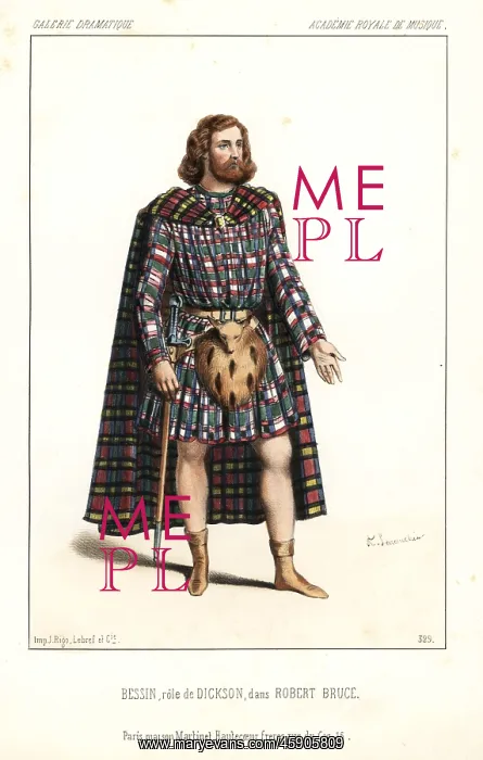 : Bass opera singer Bessin as Dickson in Robert Bruce : Bass opera singer Bessin as Dickson in Robert Bruce
