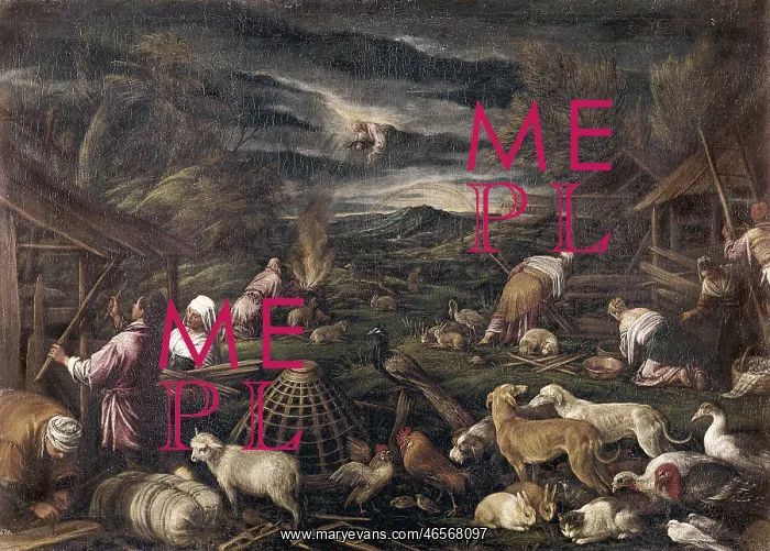 : Bassano, Jacopo. Noah after the Flood. ca. 1575 : Bassano, Jacopo. Noah after the Flood. ca. 1575