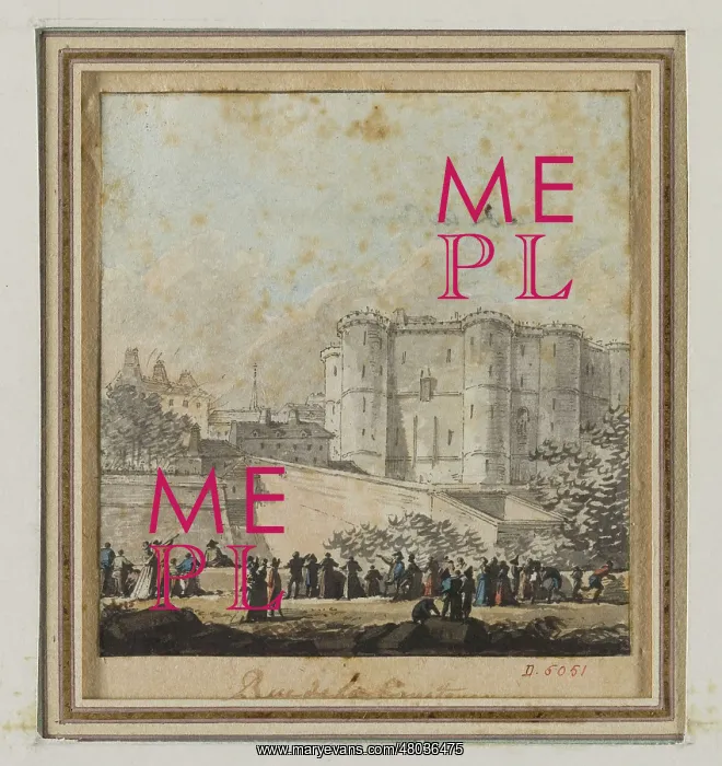 : The Bastille, view from the counterscarp : The Bastille, view from the counterscarp