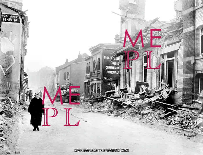 : Bastogne - Belgium - WW2 - destruction : Bastogne - Belgium - WW2 - destruction