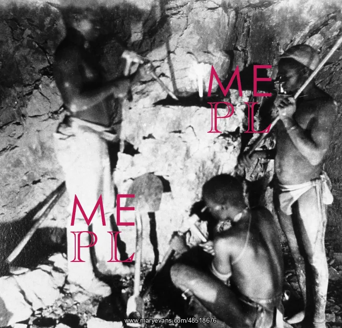 : Basuto miners in De Beers diamond mines. From : Basuto miners in De Beers diamond mines. From
