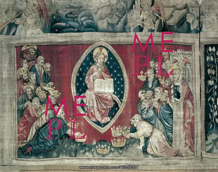 : BATAILLE, Nicolas (14th c.). Old Men Kneeling : BATAILLE, Nicolas (14th c.). Old Men Kneeling
