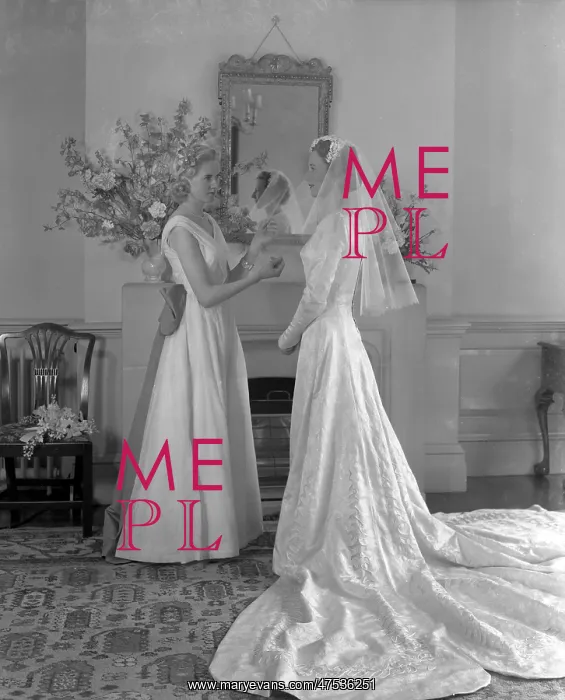  : Bateman - Ramsey Wedding, Bride and Bridesmaid
