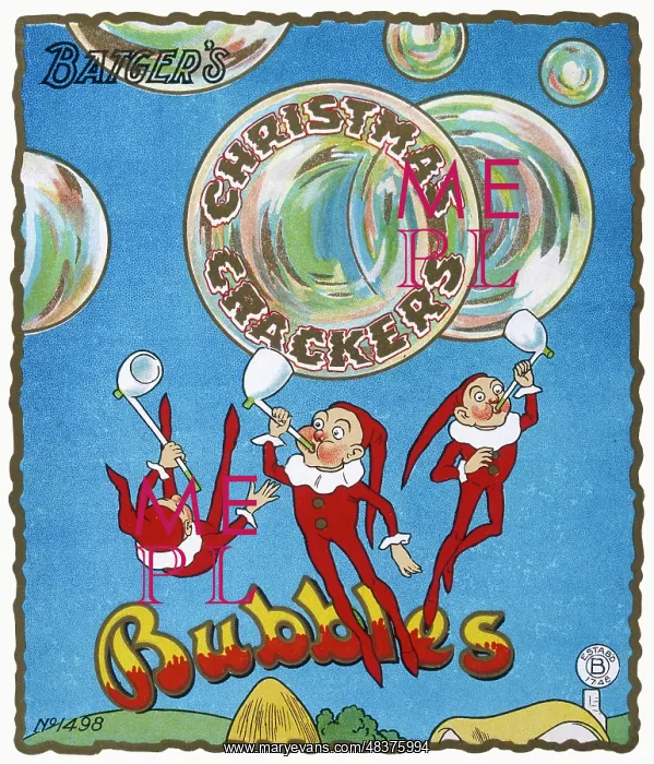 : Batgers Christmas Cracker label : Batgers Christmas Cracker label