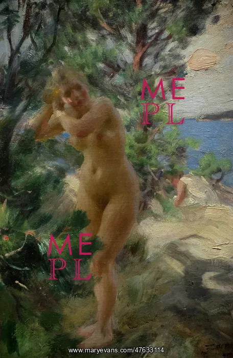: After the Bath, 1895, by Anders Zorn : After the Bath, 1895, by Anders Zorn