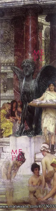 : A Bath (An Antique Custom), by Alma-Tadema : A Bath (An Antique Custom), by Alma-Tadema
