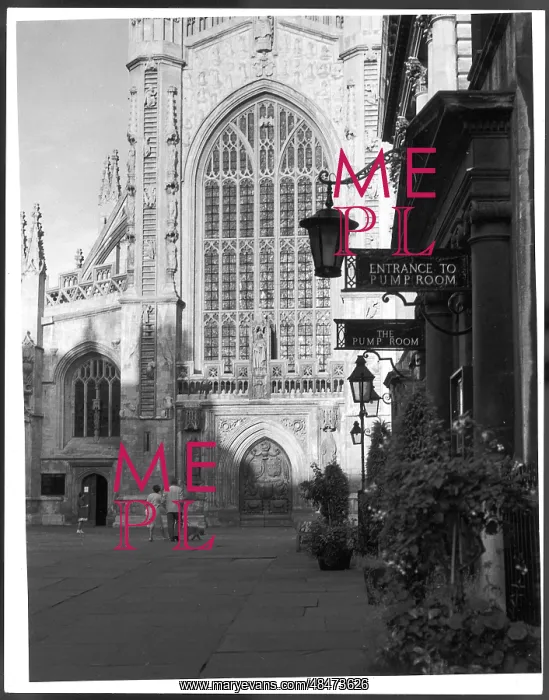 : BATH CATHEDRAL 1950S : BATH CATHEDRAL 1950S