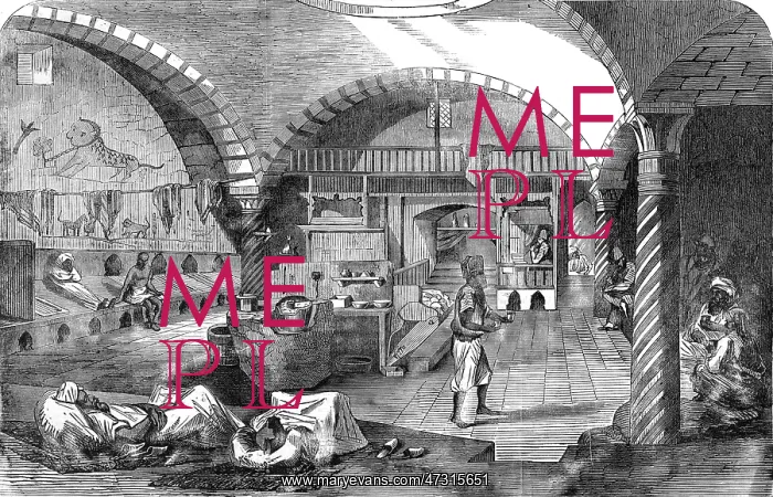 : BATH HOUSE TUNIS 1858 : BATH HOUSE TUNIS 1858